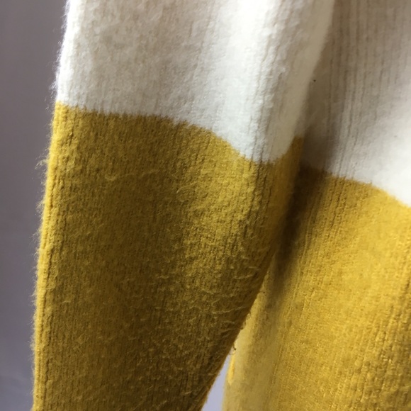 La Fee Verte cardigan. Yellow and white stripe. XS - Picture 8 of 8